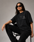 Vexron Celestial Hands Graphic Oversized Back Print T-Shirt | Premium Cotton | 220 GSM