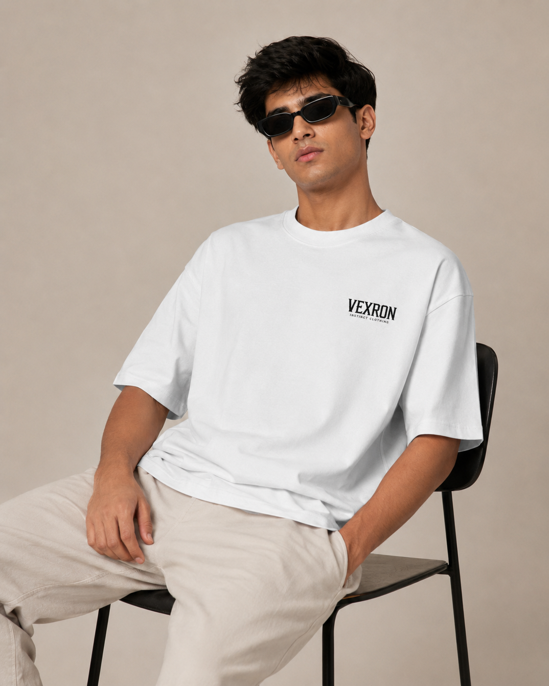 Vexron Instinct Legacy Graphic Oversized T-Shirt for Men & Women | 100% Cotton | 220 GSM  Alternative SEO Title